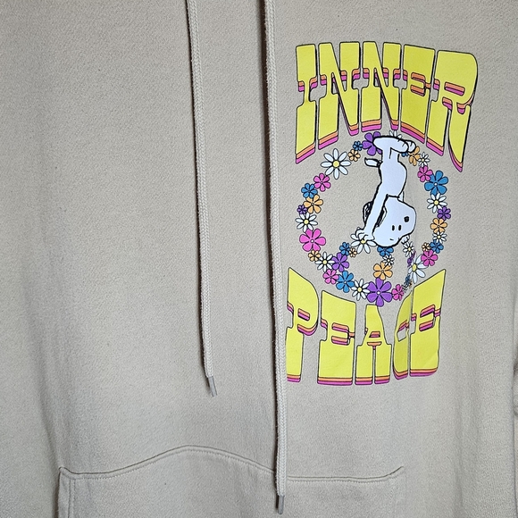 Peanuts Tan Boxy Graphic Sweatshirt - Picture 2 of 14